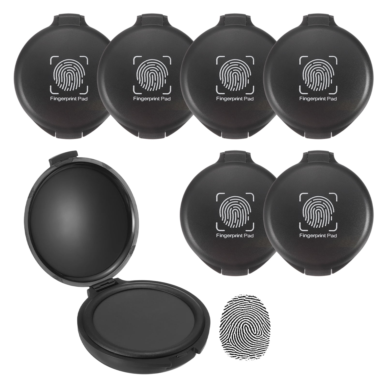 Uxcell Fingerprint Ink Pads, 6Pcs Thumbprint Ink Pad Quick-Drying ...