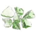 thumbnail image 1 of Uxcell Fire Glass for Fire Pit, 1.18"-1.97" High Luster Reflective Glass Rocks, Green, 1 of 4