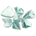 thumbnail image 1 of Uxcell Fire Glass for Fire Pit, 1.18"-1.97" High Luster Reflective Glass Rocks, Light Blue, 1 of 5