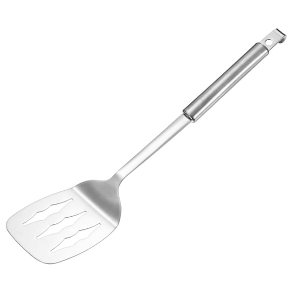 Uxcell Fish Spatula, 13 Inch 304 Stainless Steel Anti-Scald Slotted Flipper with Heat Resistant Long Handle for Cooking/Baking, Kitchen Cooking Spatula [Silver Tone]