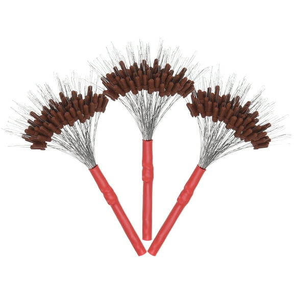 Uxcell Fishing Bobber Stops [300PCS] Column Floats Sinker Stops for Streams & Lake Fishing - Brown Silicone