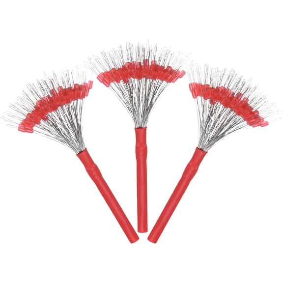 Uxcell Fishing Bobber Stops [300PCS] Column Floats Sinker Stops for Streams & Lake Fishing - Rose Red Silicone