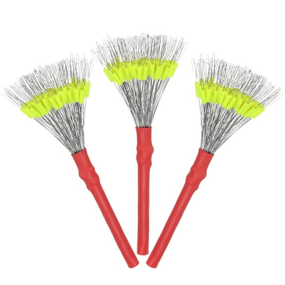 Uxcell Fishing Bobber Stops [300PCS] Column Floats Sinker Stops for Streams & Lake Fishing - Yellow Silicone