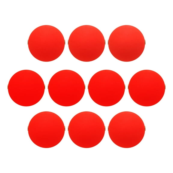 Uxcell Fishing Bobbers Floats 1.1 Inch Dia, 10 Pack Fishing Rig Float Round Slip Responsive Pompano Floats Buoy Rig Stoppers, Red