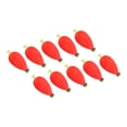 thumbnail image 1 of Uxcell Fishing Bobbers Floats 2.4 Inch, Pear Shape EVA Spring Foam Floats Weighted Bobbers, Red 10Pcs, 1 of 6