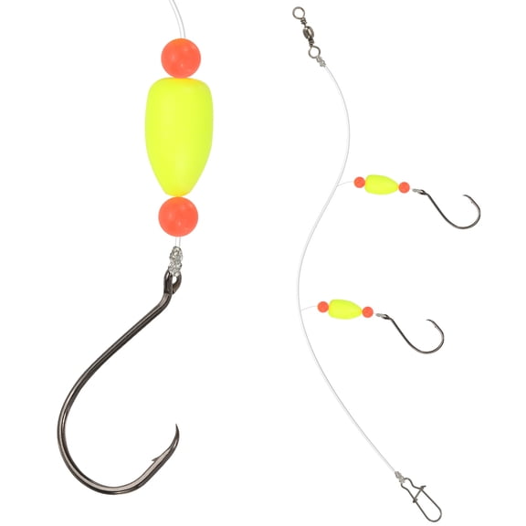 Uxcell Fishing Floats, 39 Inch Popping Floats Slip Bobbers Popping Corks Float Weighted Bobbers Fishing Tackle (4 Pack, Yellow)