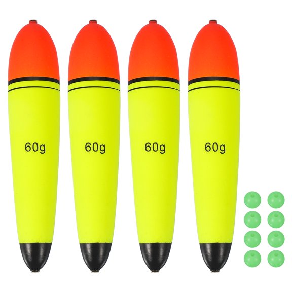 Uxcell Fishing Slip Bobbers, EVA Foam Bobbers Slip Floats with Fish Beads 2.1 oz