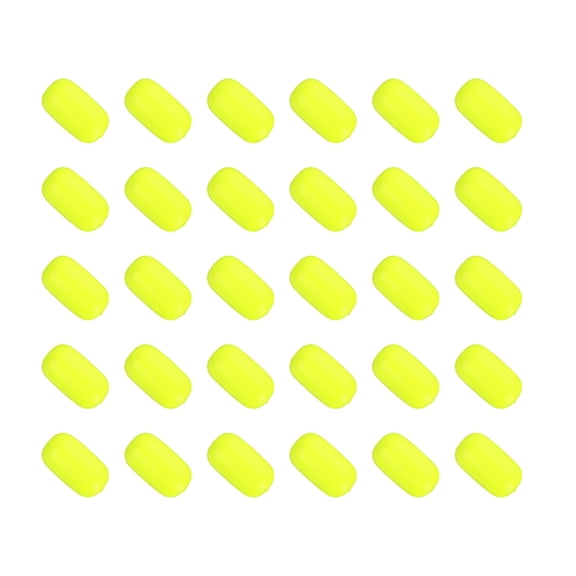 Uxcell Fishing Foam Floats 0.7 Inch, Snell Floats Fly Fishing Strike Indicator for Pompano Floats, Yellow 30 Pack