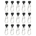 thumbnail image 1 of Uxcell Fishing Line Sinker Slider, with Duo Lock Snap Sinker Slider Weight Connector 6# Black 30Pcs, 1 of 6
