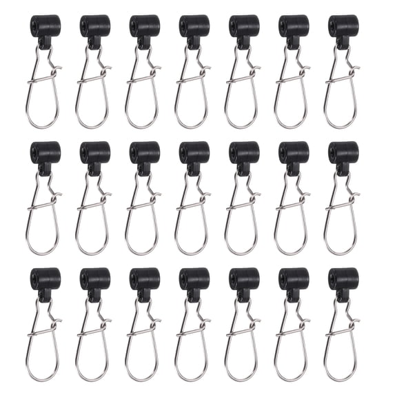 Uxcell Fishing Line Sinker Slider, with Duo Lock Snap Sinker Slider Weight Connector 6# Black 60Pcs
