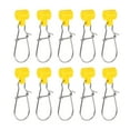 thumbnail image 1 of Uxcell Fishing Line Sinker Slider, with Duo Lock Snap Sinker Slider Weight Connector 6# Yellow 10Pcs, 1 of 6