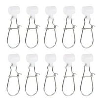 Uxcell Fishing Line Sinker Slider, with Duo Lock Snap Sinker Slider Weight Connector 6# for Fishing, White 10Pcs