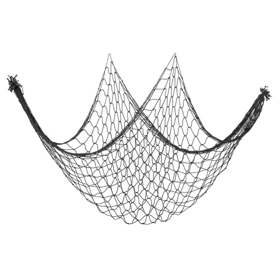 Uxcell Fishing Net Decor, 80" x 40" Fish Net Decor Party Accessory, Black