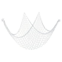 Uxcell Fishing Net Decor, 80" x 40" Fish Net Decor Party Accessory, White