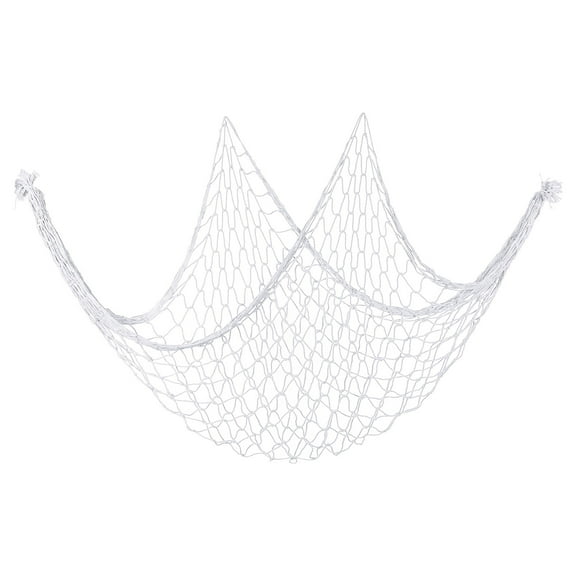 Uxcell Fishing Net Decor, 80" x 40" Fish Net Decor Party Accessory, White