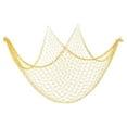 thumbnail image 1 of Uxcell Fishing Net Decor, 80" x 60" Fish Net Decor Party Accessory, Light Yellow, 1 of 6