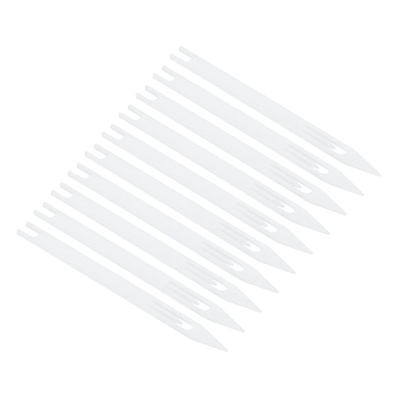 Uxcell Fishing Net Repair Kit, 4# Plastic Fishing Net Sewing Needles, White 10Pack