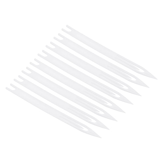Uxcell Fishing Net Repair Kit, 6# Plastic Fishing Net Sewing Needles, White 8Pack