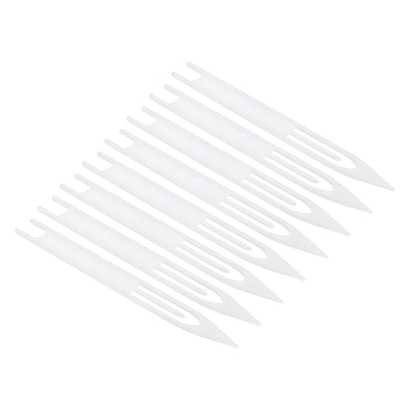 Uxcell Fishing Net Repair Kit, 9# Plastic Fishing Net Sewing Needles, White 8Pack