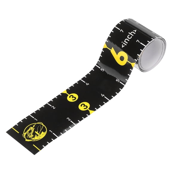 Uxcell Fishing Ruler, Self-Adhesive Fishing Ruler for Boat Waterproof Fish Tape Measure Sticker for Boat Kayak Net Cooler, Black