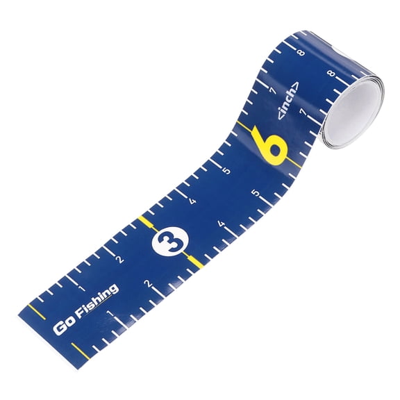 Uxcell Fishing Ruler, Self-Adhesive Fishing Ruler for Boat Waterproof Fish Tape Measure Sticker for Boat Kayak Net Cooler, Blue
