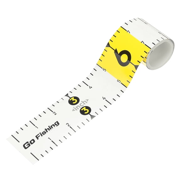 Uxcell Fishing Ruler, Self-Adhesive Fishing Ruler for Boat Waterproof Fish Tape Measure Sticker for Boat Kayak Net Cooler, White