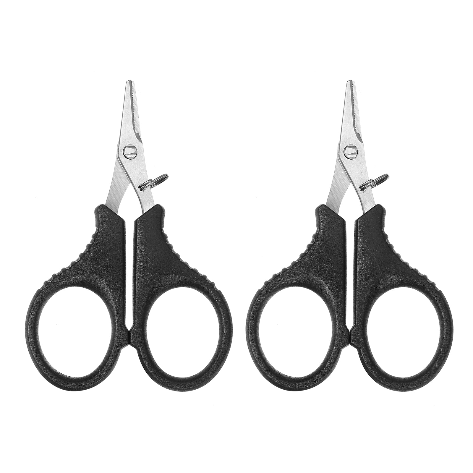 Uxcell Fishing Scissors Non-Slip Braided Serrated Edge Scissor with ...