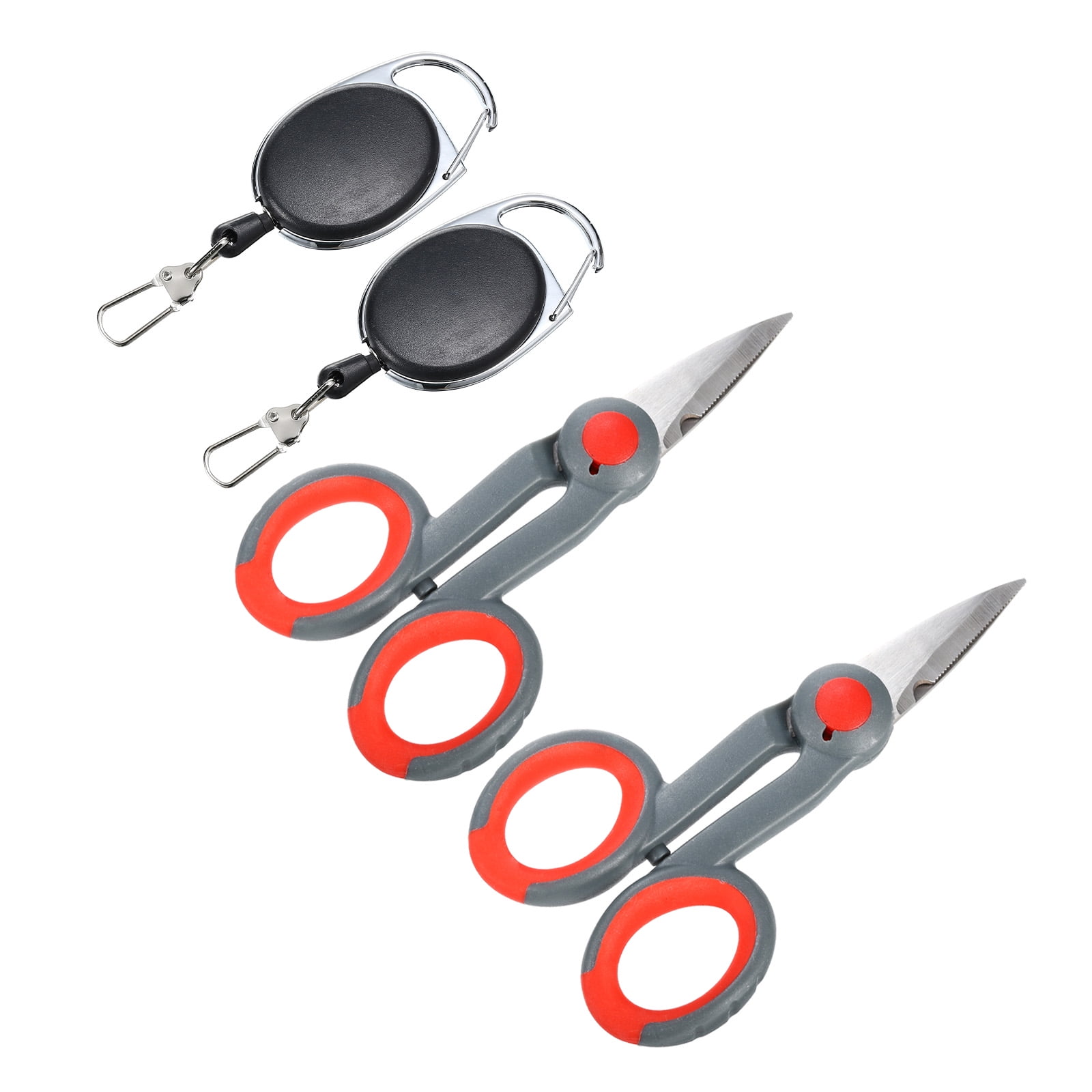 Uxcell Fishing Scissors Powerful Non-Slip Braided Line Serrated Edge ...