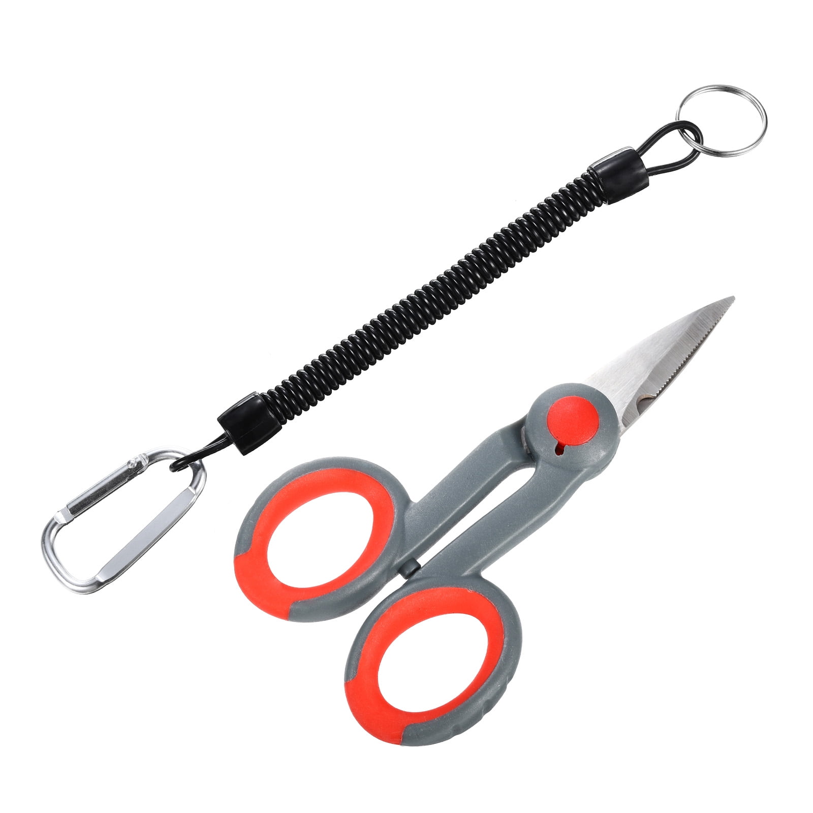 Uxcell Fishing Scissors Powerful Non-Slip Braided Line Serrated Edge ...