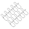 thumbnail image 1 of Uxcell Fishing Snaps, 37LBS Swivel Tackle Kit Fishing Clips, Silver 100 Pack, 1 of 5