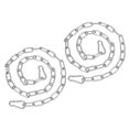 thumbnail image 1 of Uxcell Fitness Chain Porch Hanging Swing Chair Chain Heavy Duty Fitness Extension Kit Silver 5/32 x 40", 1 of 7
