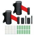 thumbnail image 1 of Uxcell Fixed Wall Mount Retractable Belt Barrier, 2Pcs 10 Feet Red Color Belt, 1 of 1
