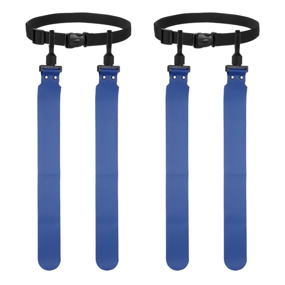 Uxcell Flag Football, Adjustable Flag Football Belts with 1 Belt and 2 Flags Easy Tear Away 2Pcs & Navy Blue - Fitting For(Youth/Adults Players Training Equipment/Competition)