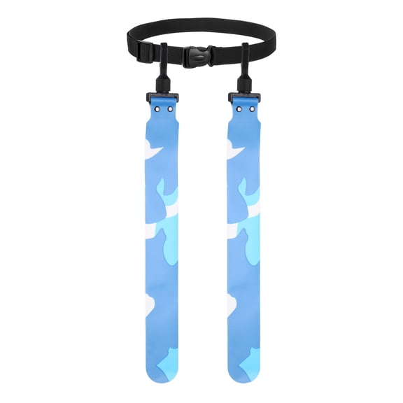 Uxcell Flag Football, Adjustable Flag Football Belts with 1 Belt and 2 Flags Easy Tear Away Camouflage Blue - Fitting For(Youth/Adults Players Training Equipment/Competition)