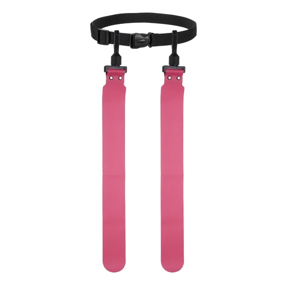 Uxcell Flag Football, Adjustable Flag Football Belts with 1 Belt and 2 Flags Easy Tear Away Rose Red - Fitting For(Youth/Adults Players Training Equipment/Competition)