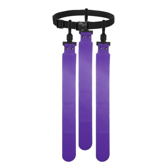 Uxcell Flag Football Set, Adjustable Flag Football Belt with 1 Belt and 3 Flags Easy Tear Away for Men Women Players Training Competition (Purple)