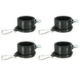 thumbnail image 1 of Uxcell Flag Pole Rings Mounting Clips Rotating Fasteners 1.26" x 1.06" Black 4pcs, 1 of 5