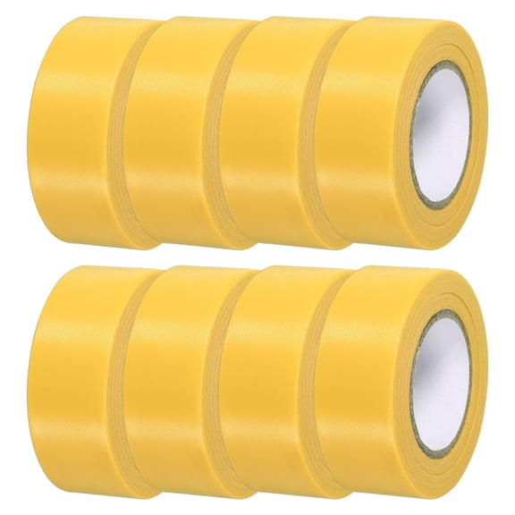 Uxcell Flagging Tape Non-Adhesive Plastic Neon Survey Marking Tape for Tree Hunting Boundaries Hazardous Areas Deep Yellow 8