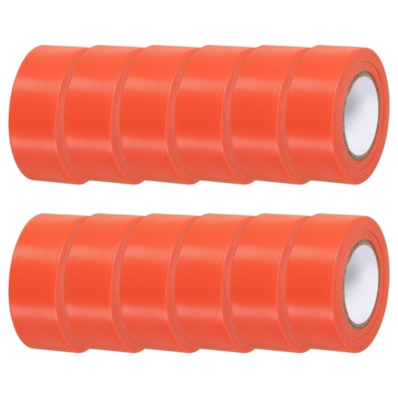 Uxcell Flagging Tape Non-Adhesive Plastic Neon Survey Marking Tape for Tree Hunting Boundaries Hazardous Areas Orange