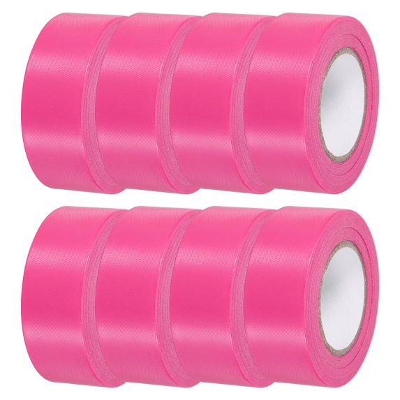 Uxcell Flagging Tape Non-Adhesive Plastic Neon Survey Marking Tape for Tree Hunting Boundaries Hazardous Areas Pink 8