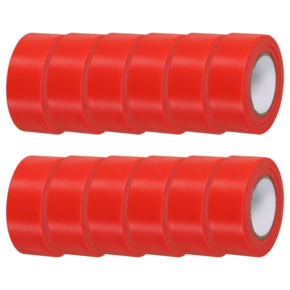 Uxcell Flagging Tape Non-Adhesive Plastic Neon Survey Marking Tape for Tree Hunting Boundaries Hazardous Areas Red