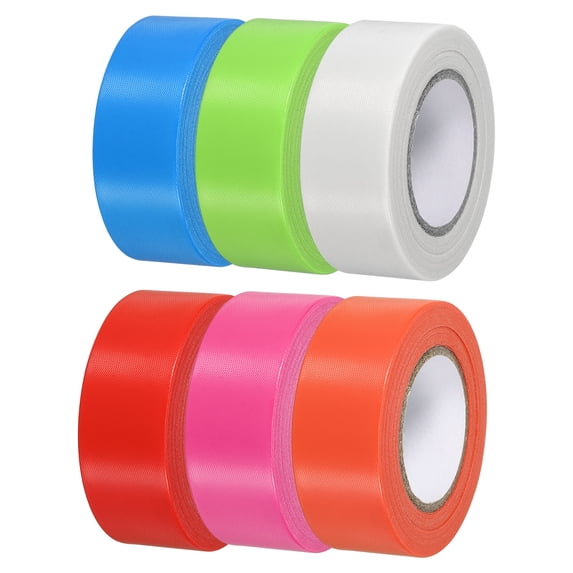 Uxcell Flagging Tape Non-Adhesive Plastic Neon Survey Marking Tapes for Tree Hunting Boundaries Red/Orange/Blue/Green/White/Pink