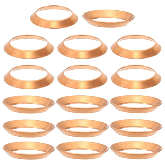 Uxcell Flare Gasket,10Pcs Fit for 3/4" Tube Size 45 Degree Copper Flared Pipe Fitting