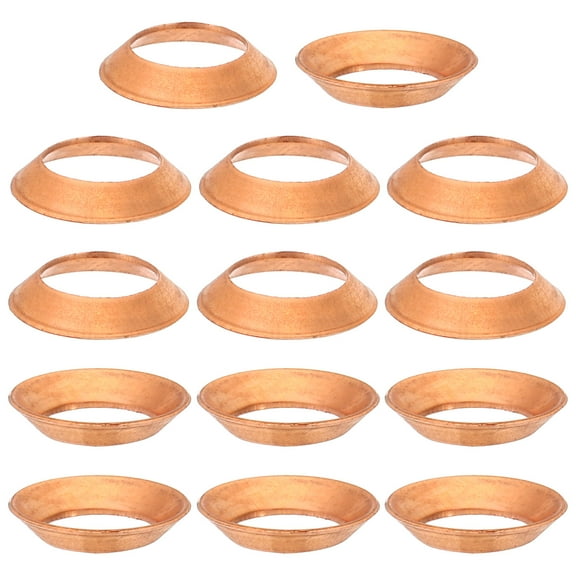 Uxcell Flare Gasket,10Pcs Fit for 3/8" Tube Size 45 Degree Copper Flared Pipe Fitting