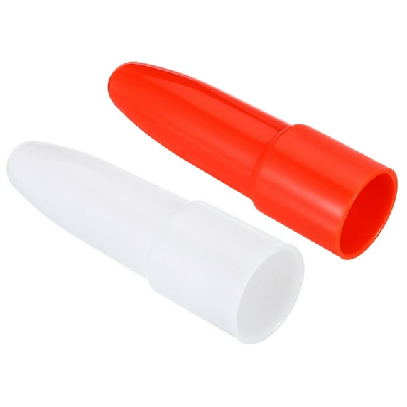 Uxcell Flashlight Diffuser Caps Set, 2 Pcs PC Plastic Wear Resistant Flashlight Signal Wand, White Red