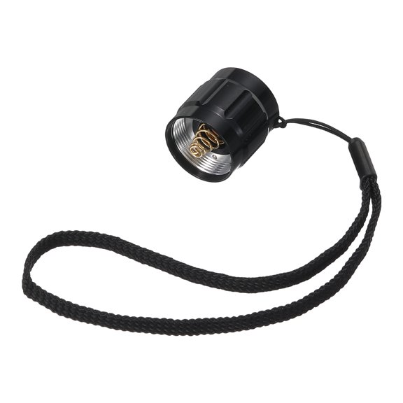 Uxcell Flashlight Tail Cap 1 Pcs, Flash Light End Cap 21mm Internal Thread Aluminum Alloy with Button Spring Tail Switch for Home Camping Security LED Flashlight Indoor Outdoor, Black