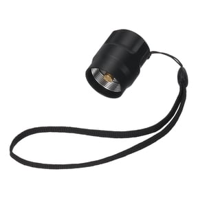 Uxcell Flashlight Tail Cap 1 Pcs, Flash Light End Cap 22mm Internal Thread Aluminum Alloy with Button Tail Switch for Home Camping Security LED Flashlight Indoor Outdoor, Black
