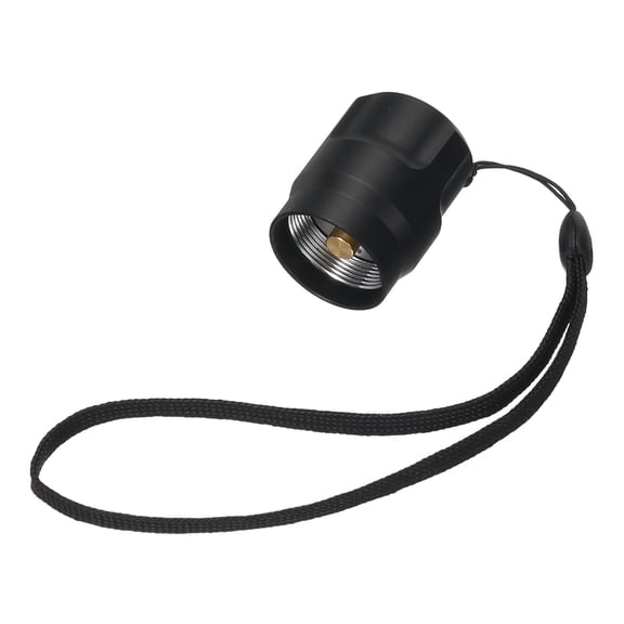 Uxcell Flashlight Tail Cap 1 Pcs, Flash Light End Cap 22mm Internal Thread Aluminum Alloy with Button Tail Switch for Home Camping Security LED Flashlight Indoor Outdoor, Black