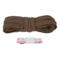 thumbnail image 1 of Uxcell Flat Drawstring Cord Replacement Soft Cotton Hoodie String Cord Roll Dark Brown 10mm x 5 Yd, 1 of 6