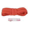 thumbnail image 1 of Uxcell Flat Drawstring Cord Replacement Soft Cotton Hoodie String Cord Roll Maroon 10mm x 5 Yd, 1 of 6